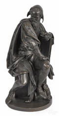 Patinated bronze of painter Antonio Allegri