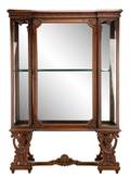 Large Continental Display Cabinet with Glass Doors