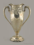 Masonic silver presentation pitcher dated
