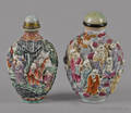 Two Chinese porcelain snuff bottles