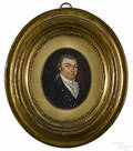 Miniature portrait of a gentleman 19th c