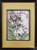 Japanese painted porcelain plaque