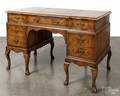 Italian burl veneered desk