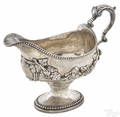 Georgian silver sauce boat 18th c