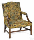 George III mahogany open armchair ca 1770