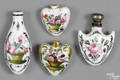 Four porcelain scent bottles ca 1830