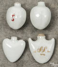 Four porcelain scent bottles ca 1830 probably Tucker