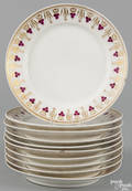 Set of ten porcelain plates ca 1830