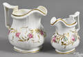 Two Philadelphia Tucker porcelain pitchers ca 1825
