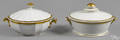 Two Philadelphia Tucker porcelain covered entre dishes ca 1825