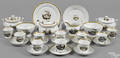 Assembled Philadelphia Tucker porcelain tea service ca 1825