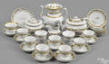 Assembled Tucker porcelain tea and coffee service ca 1825