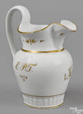 Philadelphia Tucker porcelain pitcher dated