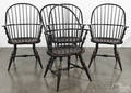 Five Windsor chairs