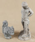Lead garden figure of a boy