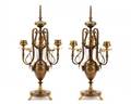 Pair of Aesthetic Bronze Candelabras Barbedienne