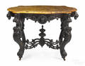 Victorian marble top console table