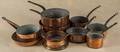 Collection of copper cookware