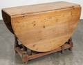 George I yellow pine drop leaf table