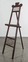 Victorian walnut easel
