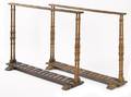 Pair of Continental oak polo racks