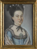 Pastel portrait of a woman