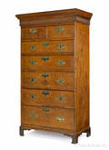 George III pine tall chest ca 1770