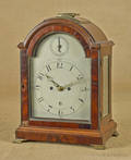 Mahogany bracket clock ca 1800