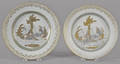 Two Chinese export porcelain plates late 18th c