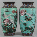 Pair of Chinese cloisonn vases