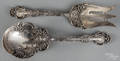Sterling silver salad fork and spoon