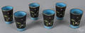 Set of six Chinese cloisonn cups
