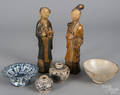 Two Chinese pottery figures