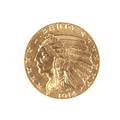 Gold Indian Head five dollar coin