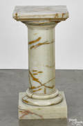 Green marble pedestal early 20th c