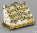 French bronze cloisonn and onyx letter holder ca 1900