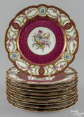 Set of ten Sevres porcelain cabinet plates late 19th c