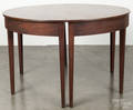 Pennsylvania Federal walnut threepart dining table