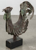 Continental copper fullbody rooster weathervane