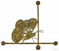 Sheet copper butterfly weathervane late 19th c