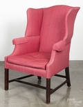Chippendale mahogany wing chair