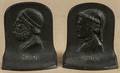 Pair of Bradley and Hubbard bronze bookends