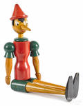 Large jointed wood Pinocchio doll