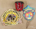 Seven outsider art masks