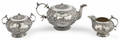 Dutch silver threepiece tea service late 19th c
