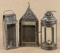 Three early American tin lanterns