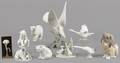Nine Lladro porcelain animal figures