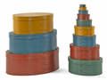 Twelve nesting Shaker bentwood boxes by Orleans Carpenters