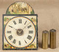 Continental painted wag on the wall clock