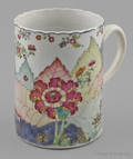 Chinese export porcelain tobacco leaf mug late 18th c